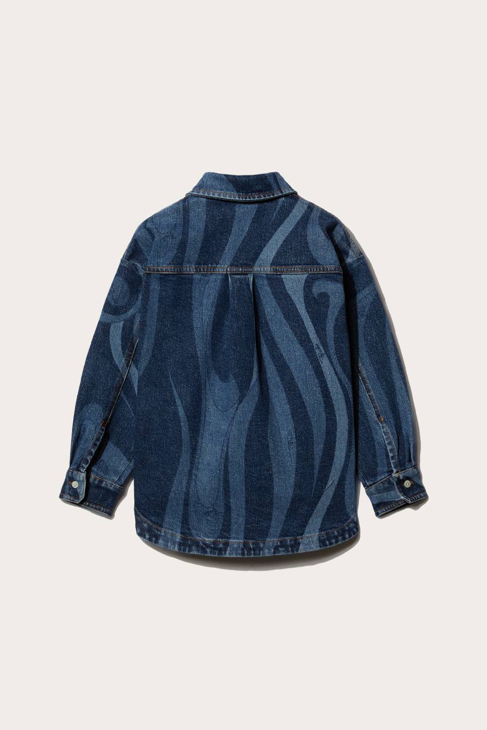 Pucci Marmo-Print Denim Shirt