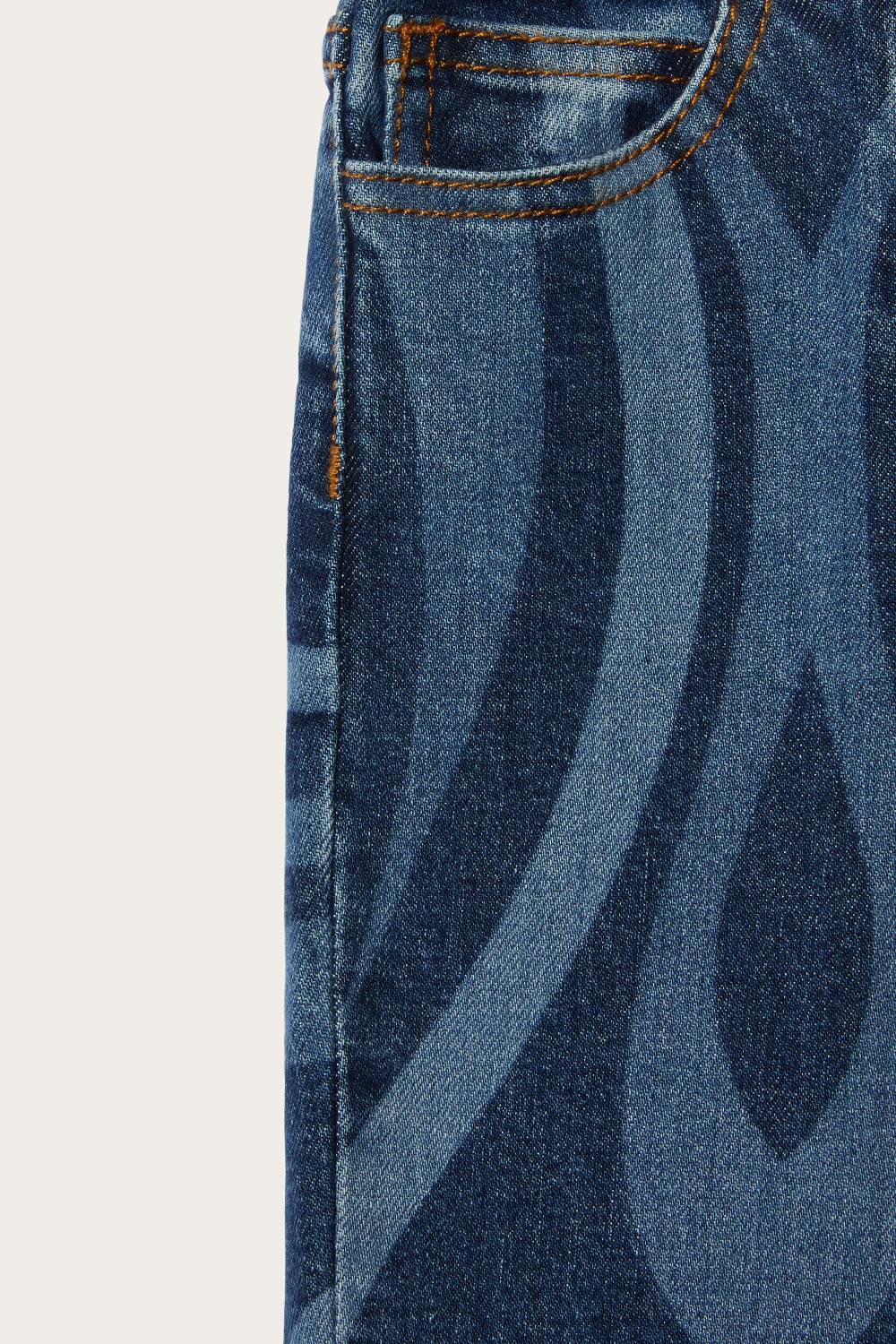 Pucci Marmo-Print Flared Jeans