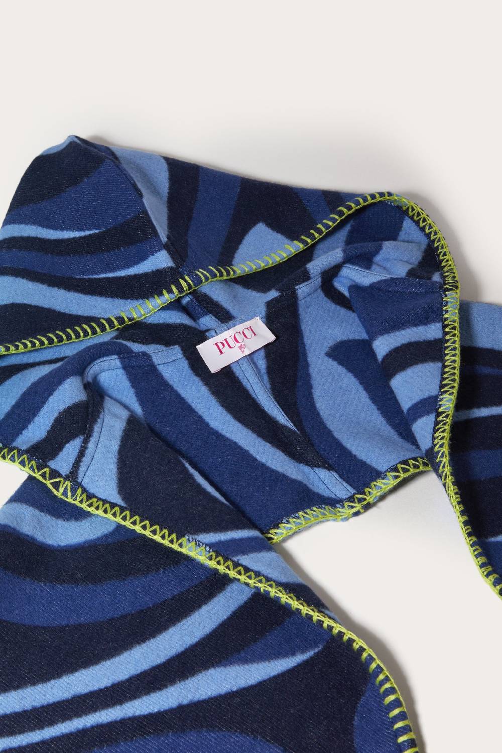 Pucci Marmo-Print Hooded Scarf