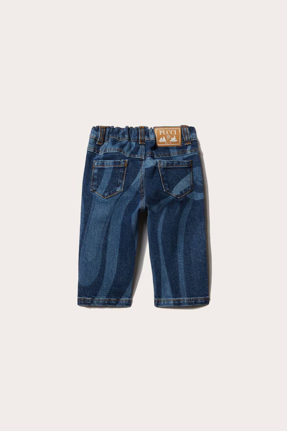 Pucci Marmo-Print Straight-Leg Jeans