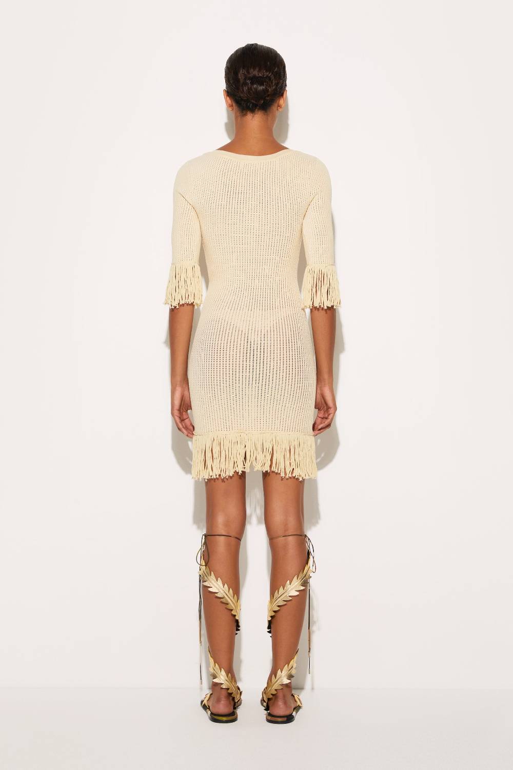 Pucci Mini Abito Con Frange E Logo