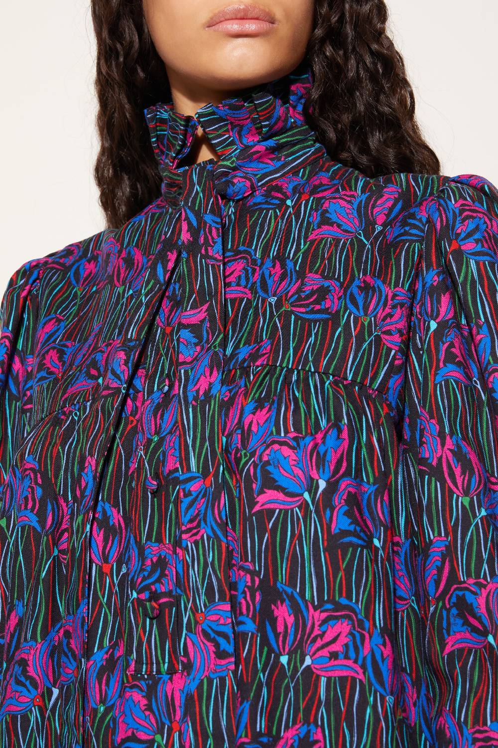 Pucci Mini Abito Con Stampa Fior Di Loto