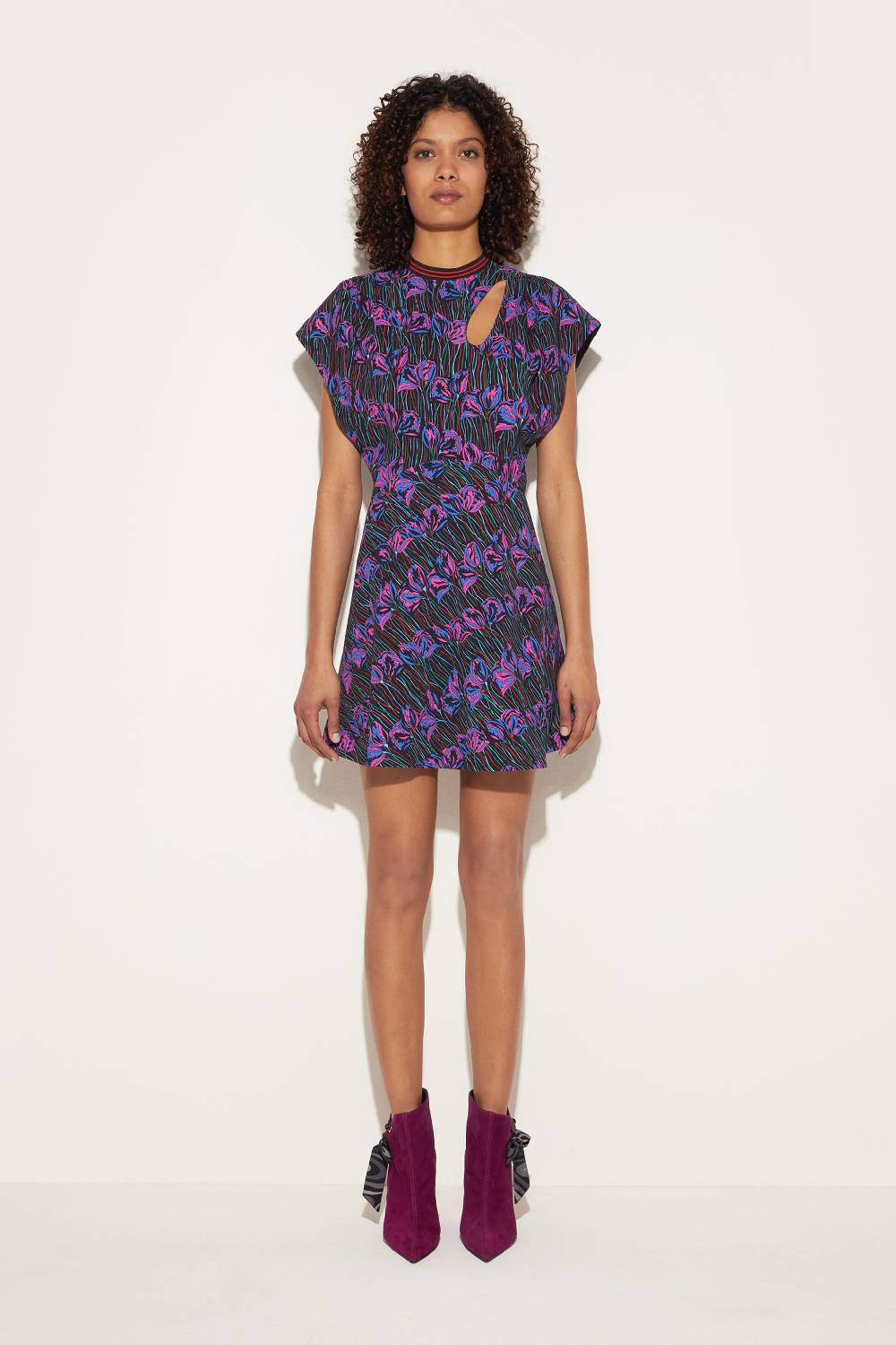 Pucci Mini Abito Con Stampa Fior Di Loto