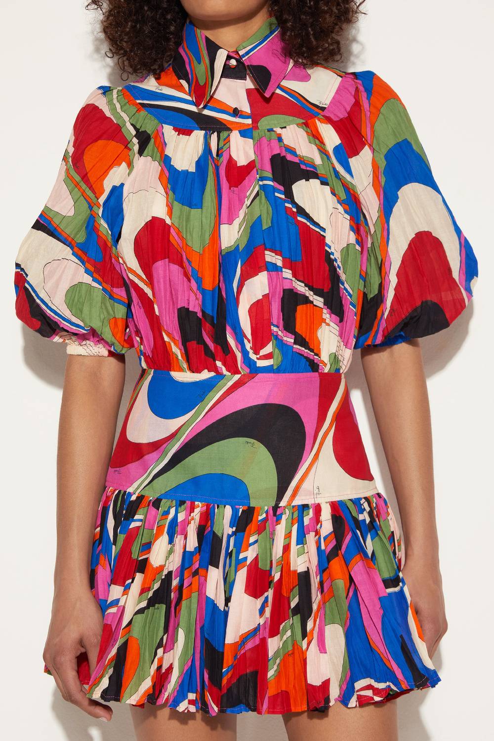 Pucci Mini Abito Con Stampa Onde