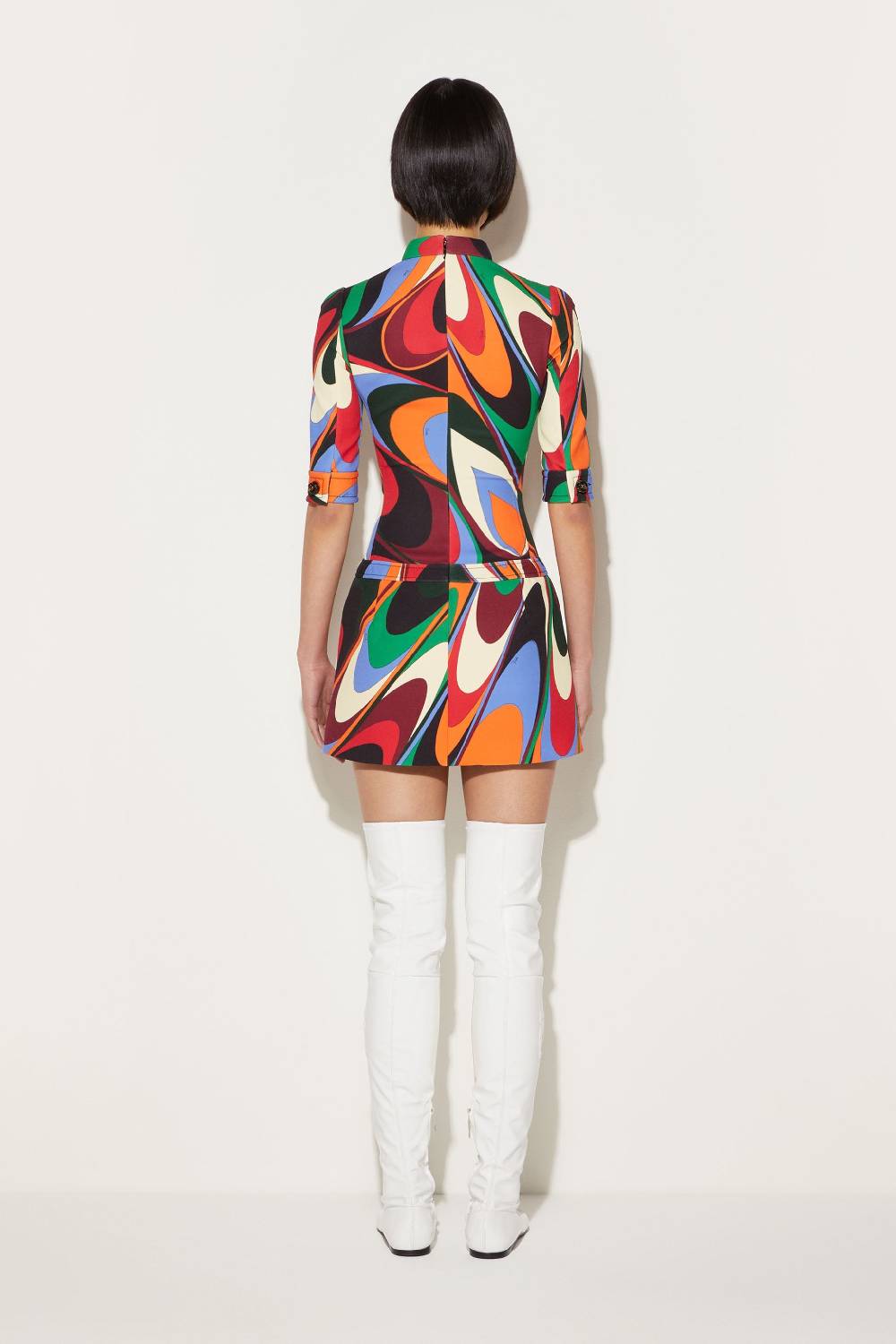 Pucci Mini Abito Con Stampa Onde