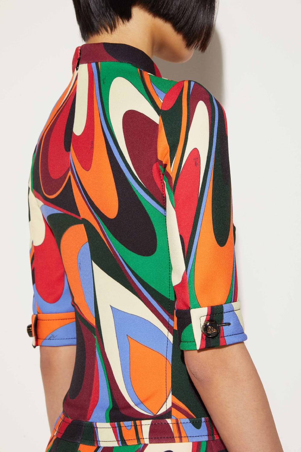 Pucci Mini Abito Con Stampa Onde