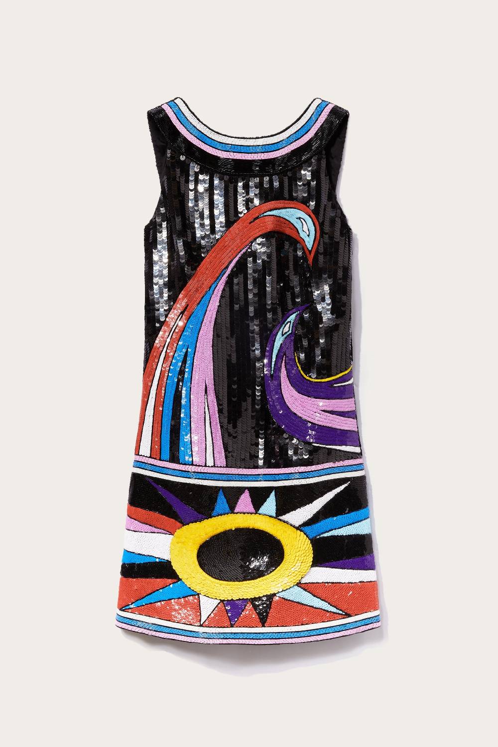 Pucci Mini abito in seta con motivo Cigni