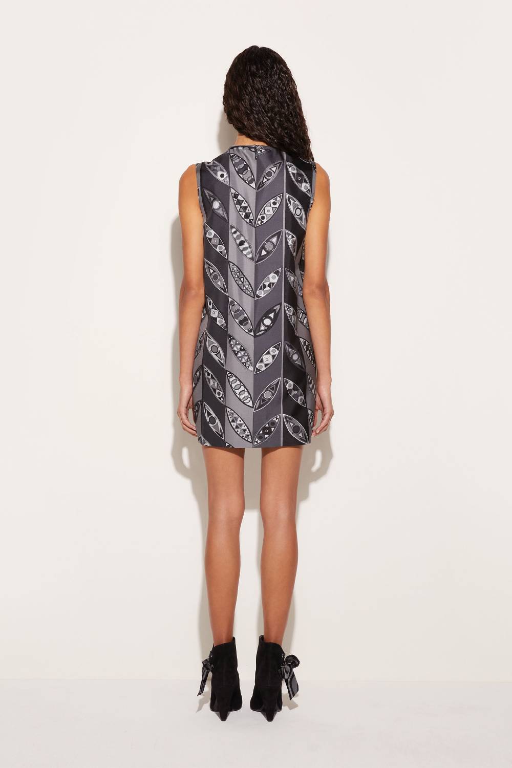 Pucci Mini Abito In Seta Con Stampa Girandole