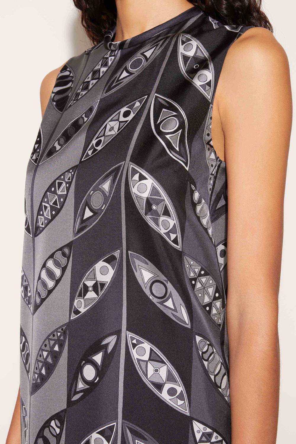 Pucci Mini Abito In Seta Con Stampa Girandole