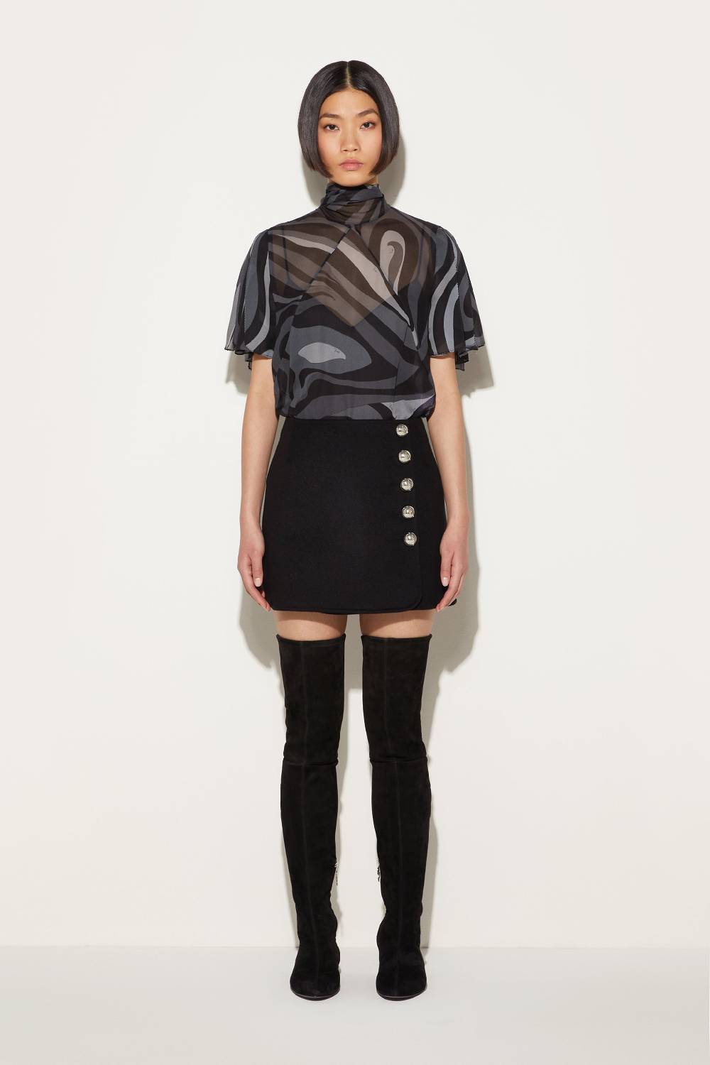 Pucci Minigonna Con Bottoni