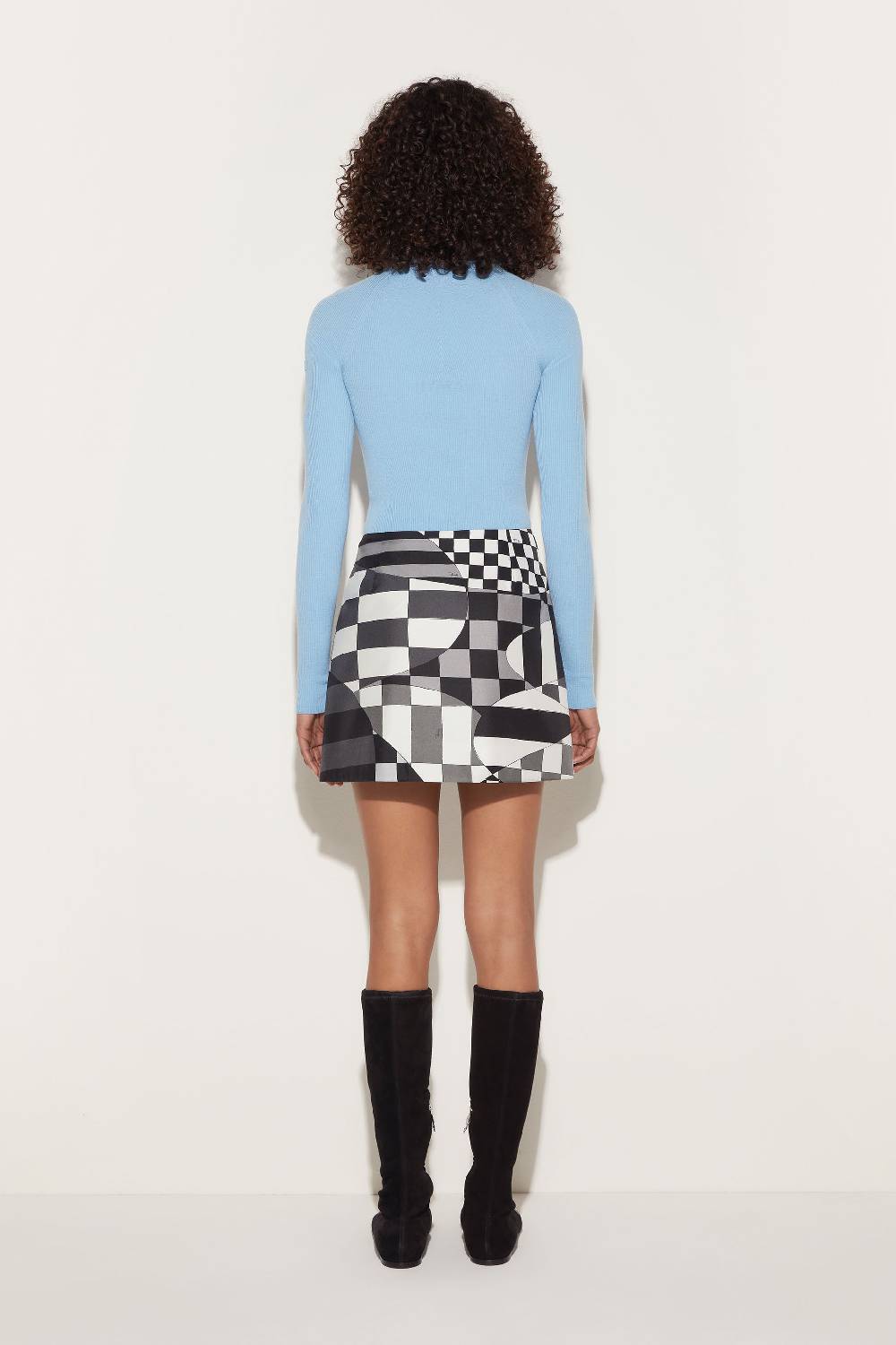 Pucci Minigonna In Seta Con Stampa Giardino