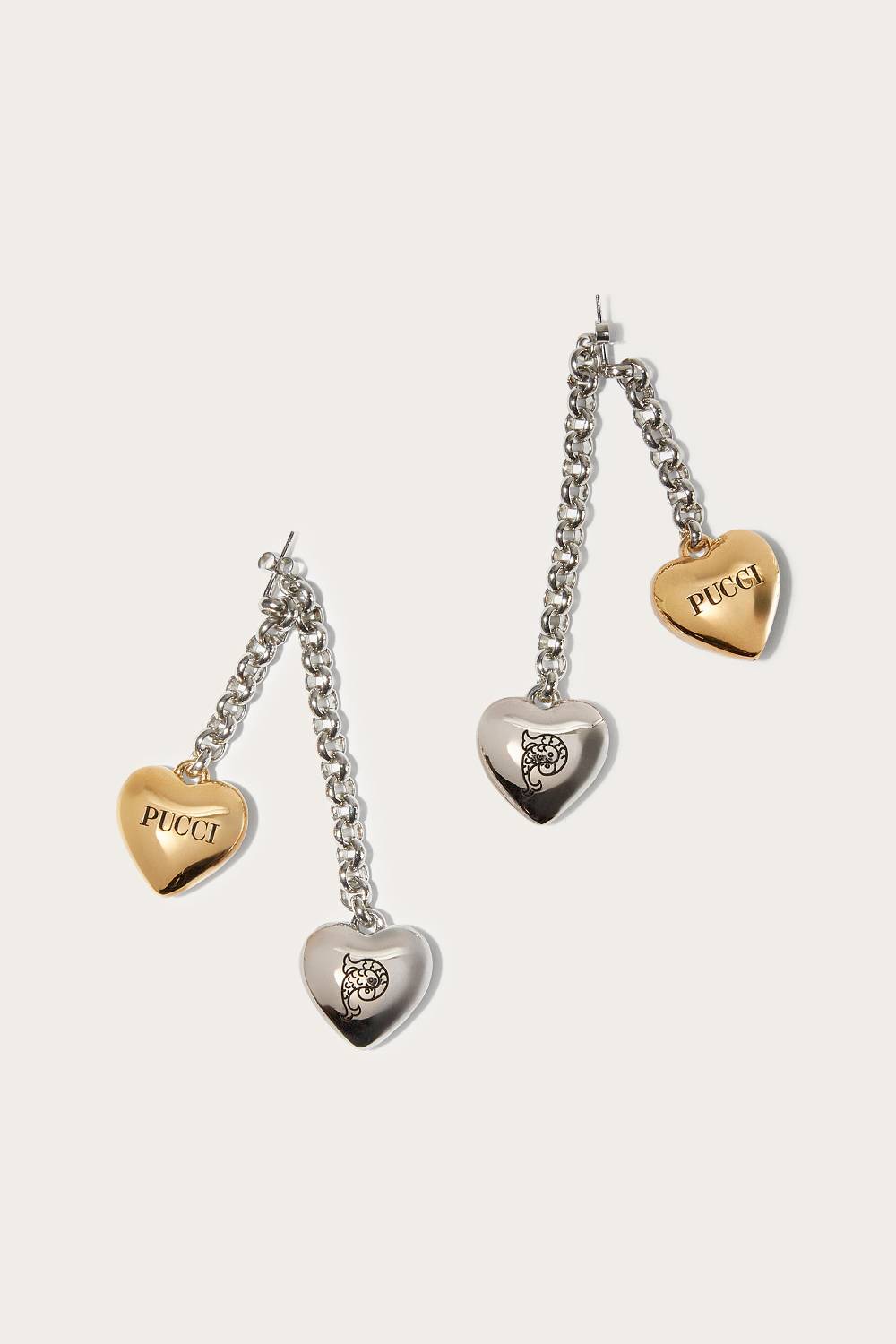 Pucci Orecchini pendenti con ciondoli a cuore