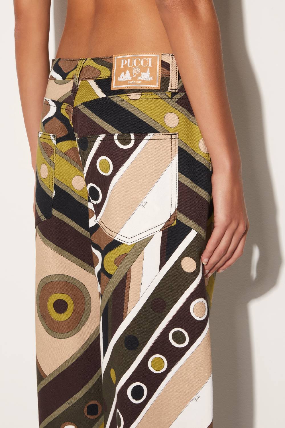 Pucci Pantaloni A Gamba Ampia Con Stampa Vivara