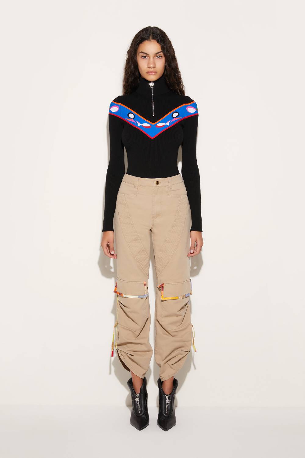 Pucci Pantaloni Cargo In Gabardine