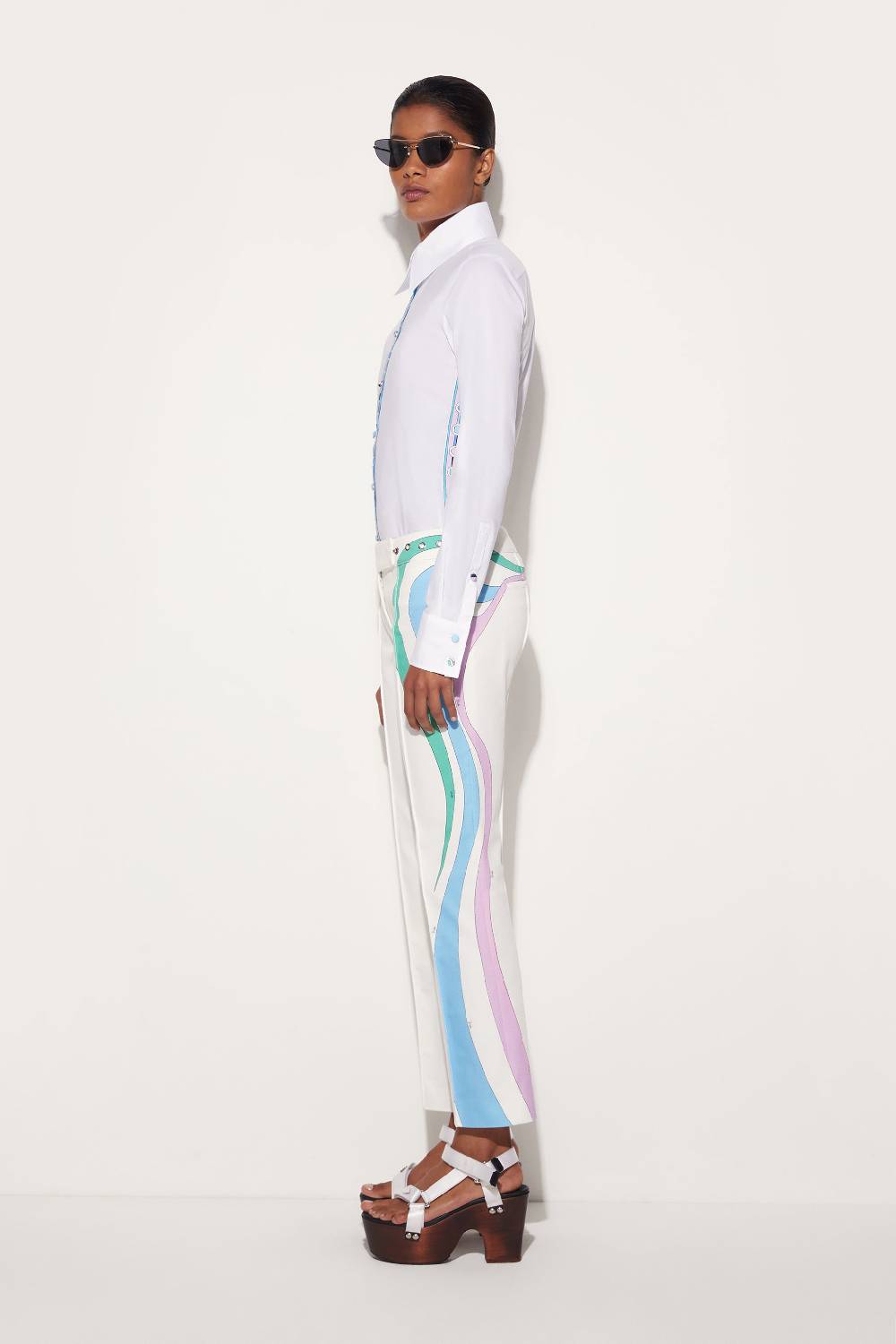 Pucci Pantaloni Con Finiture Marmo