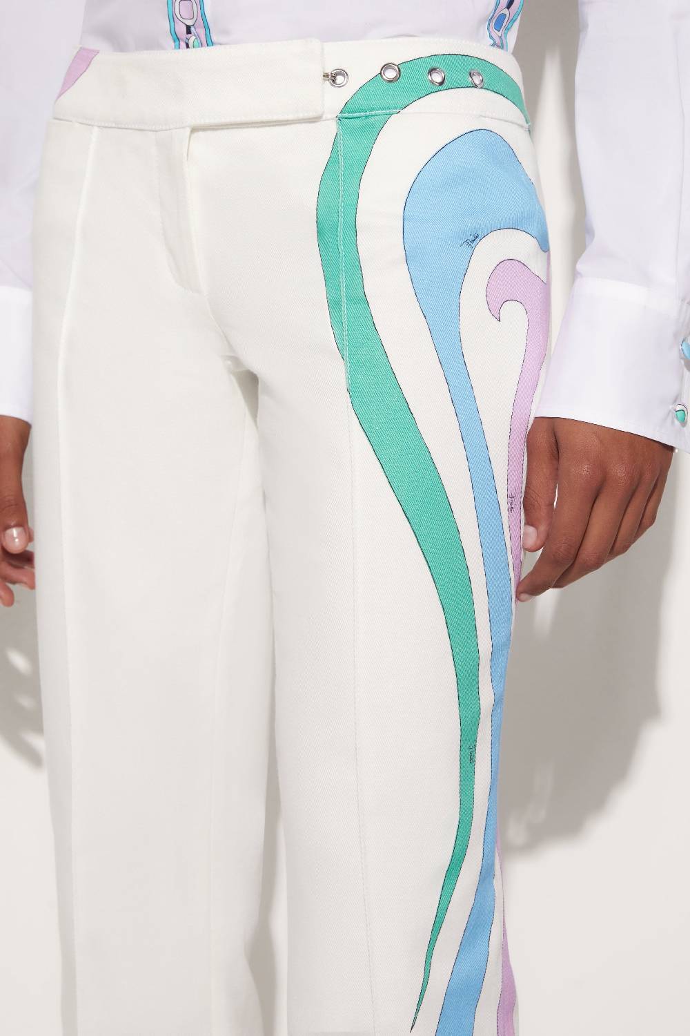 Pucci Pantaloni Con Finiture Marmo