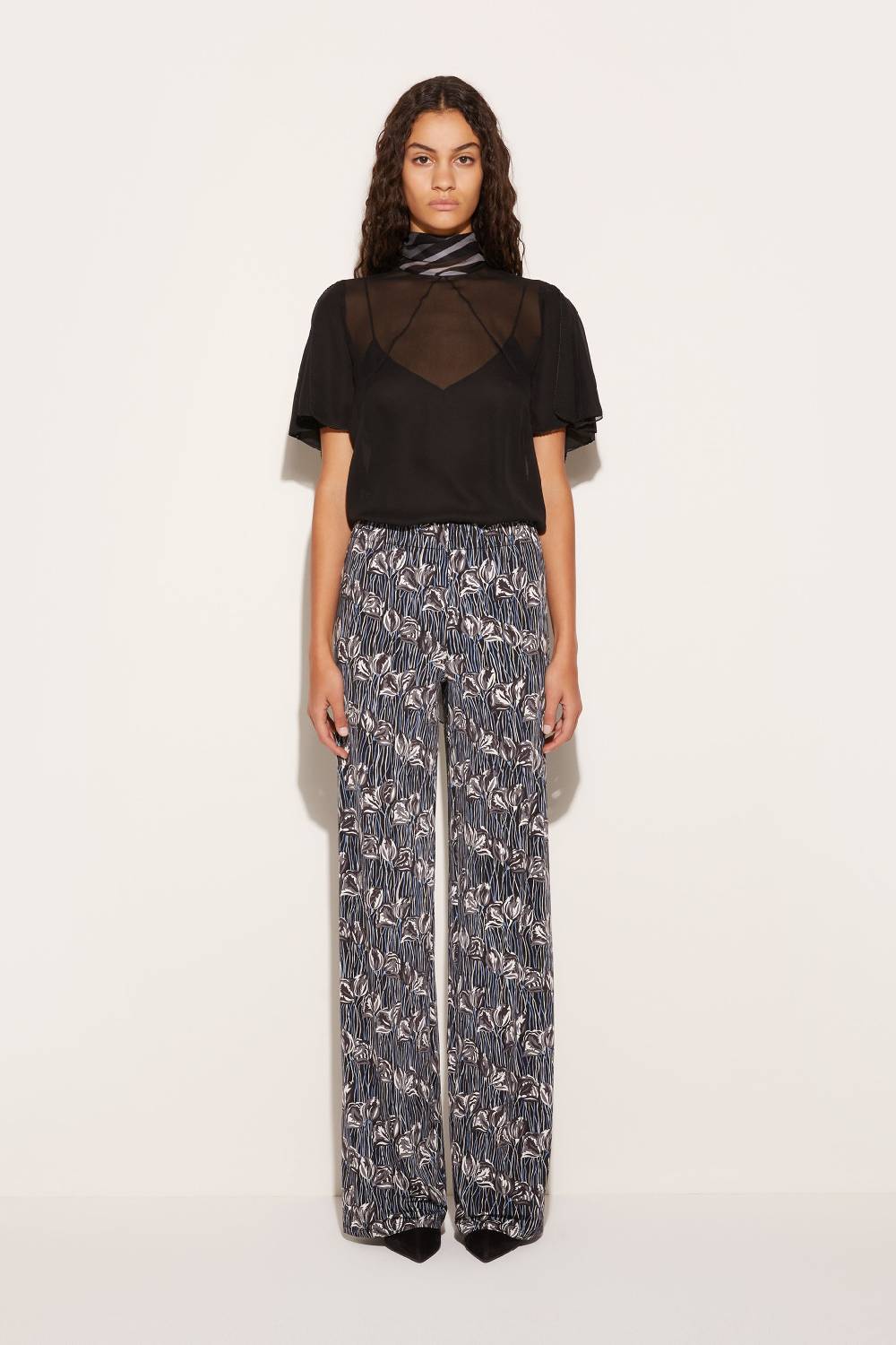 Pucci Pantaloni Con Stampa Fior Di Loto