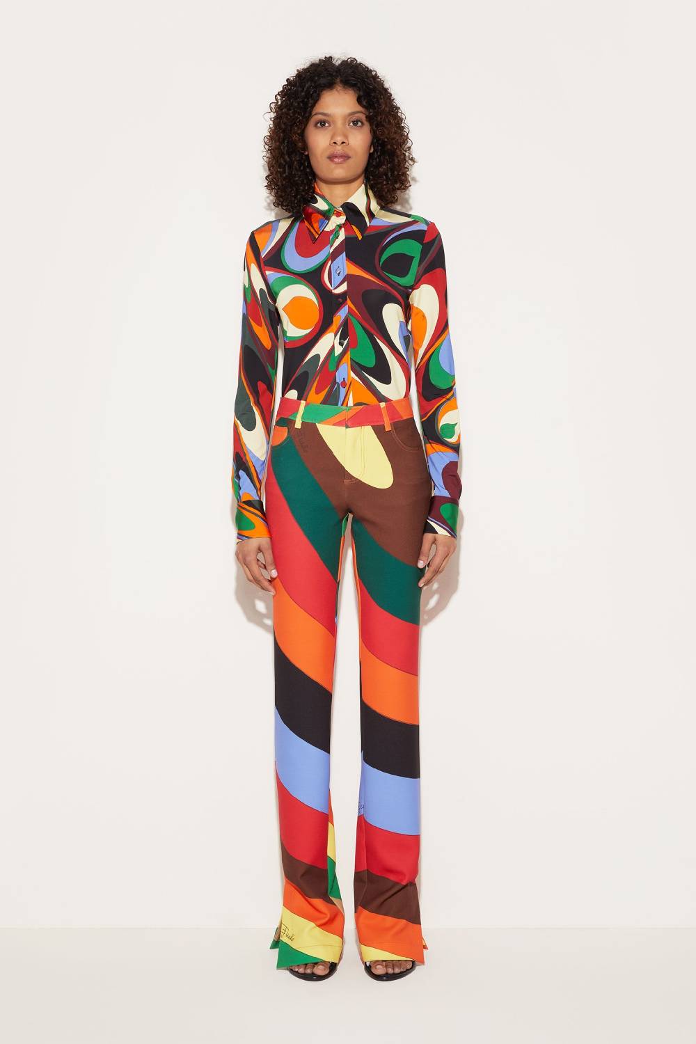 Pucci Pantaloni Con Stampa Iride