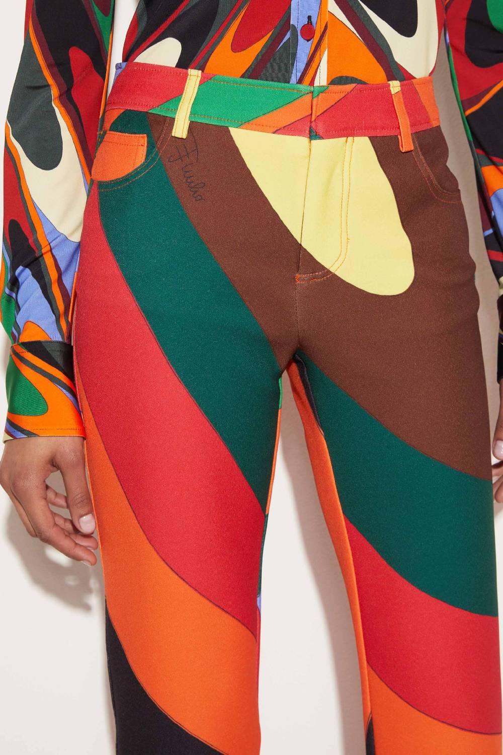 Pucci Pantaloni Con Stampa Iride