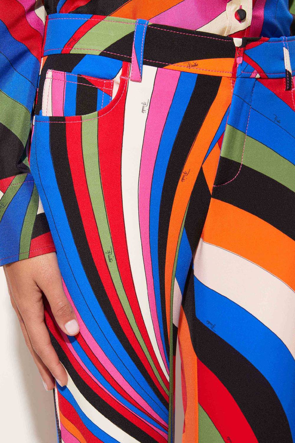 Pucci Pantaloni Con Stampa Iride