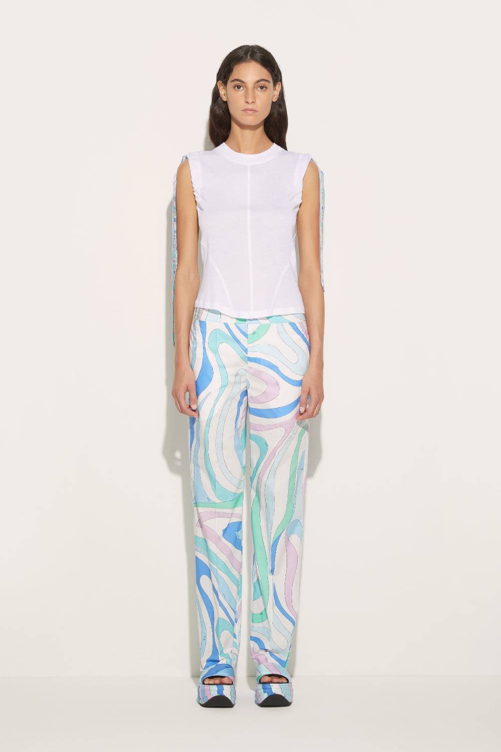 Pucci Pantaloni Con Stampa Marmo