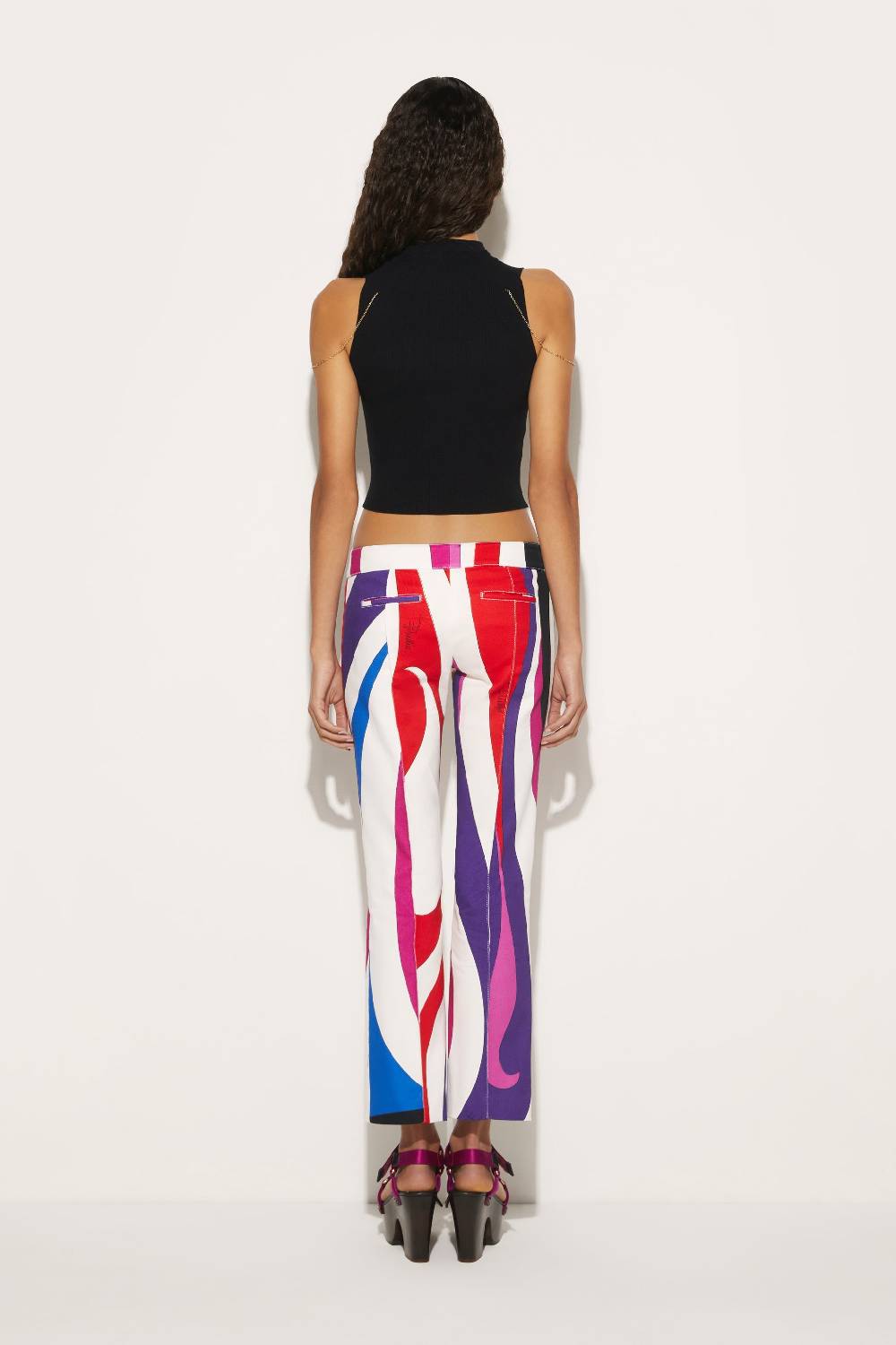 Pucci Pantaloni Con Stampa Marmo