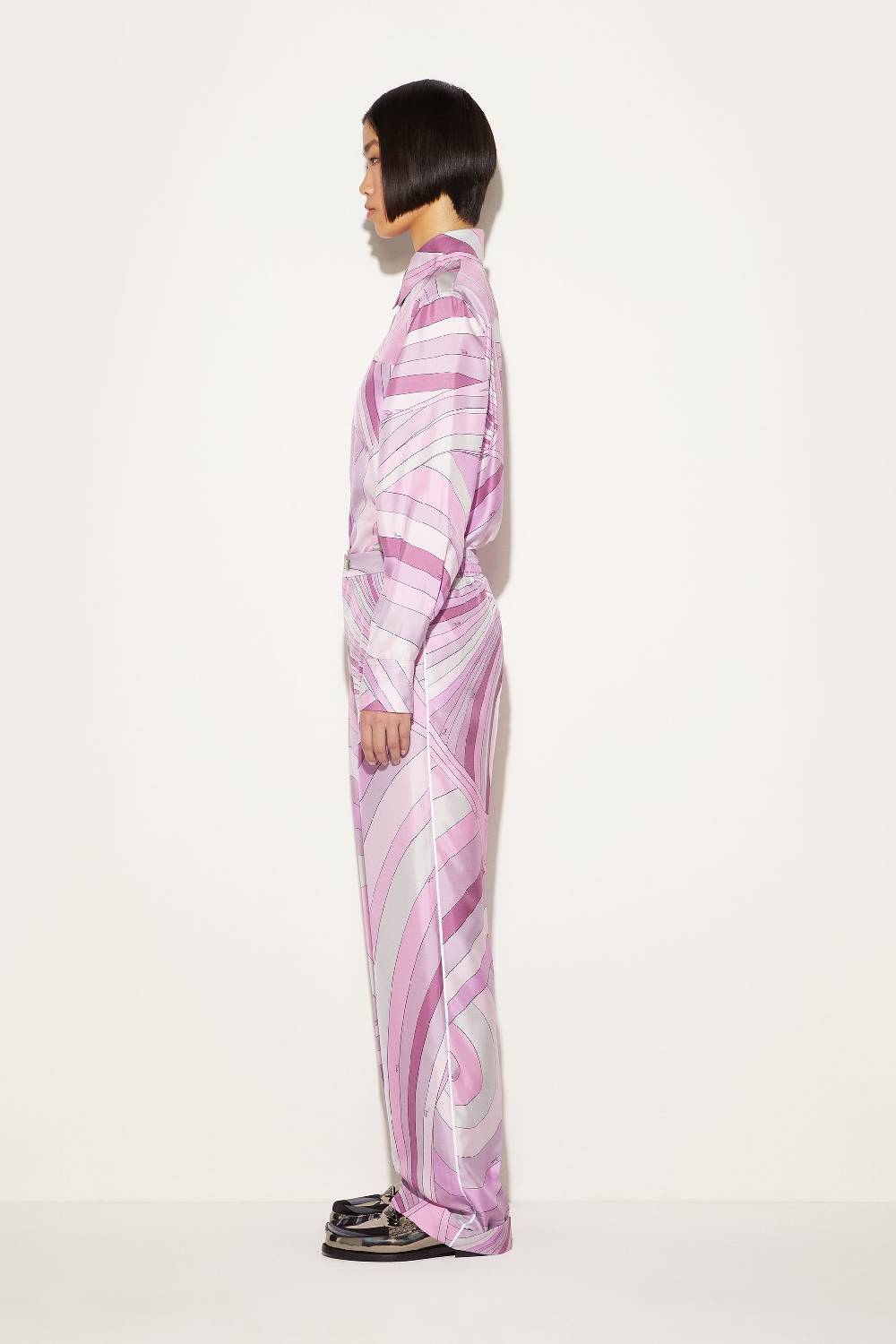 Pucci Pantaloni In Seta Con Stampa Iride