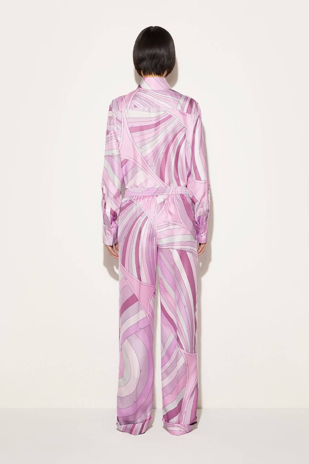 Pucci Pantaloni In Seta Con Stampa Iride