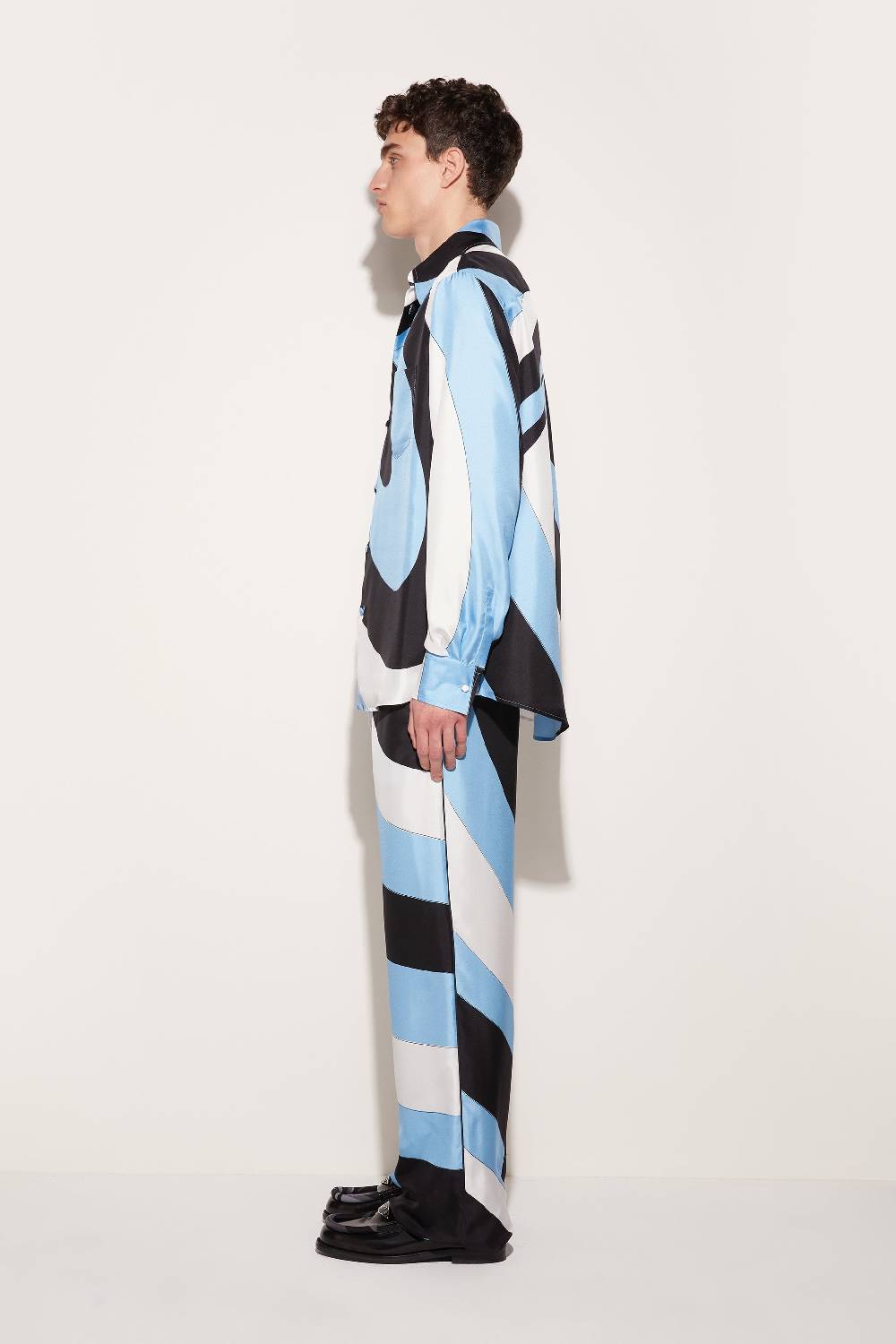 Pucci Pantaloni In Seta Con Stampa Iride