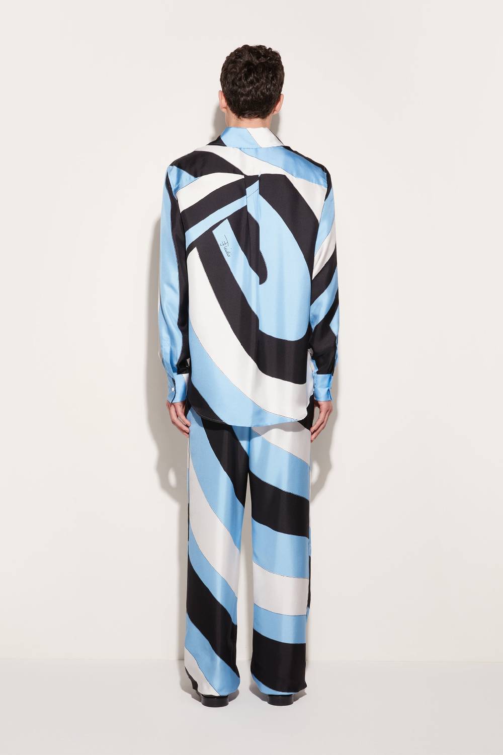 Pucci Pantaloni In Seta Con Stampa Iride