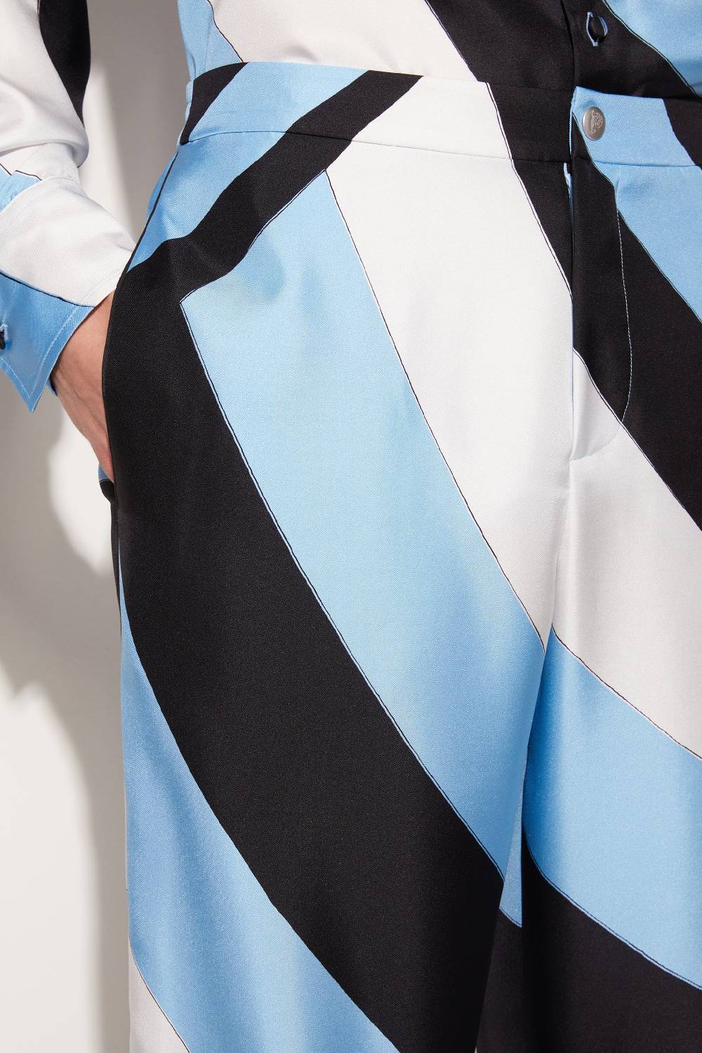 Pucci Pantaloni In Seta Con Stampa Iride