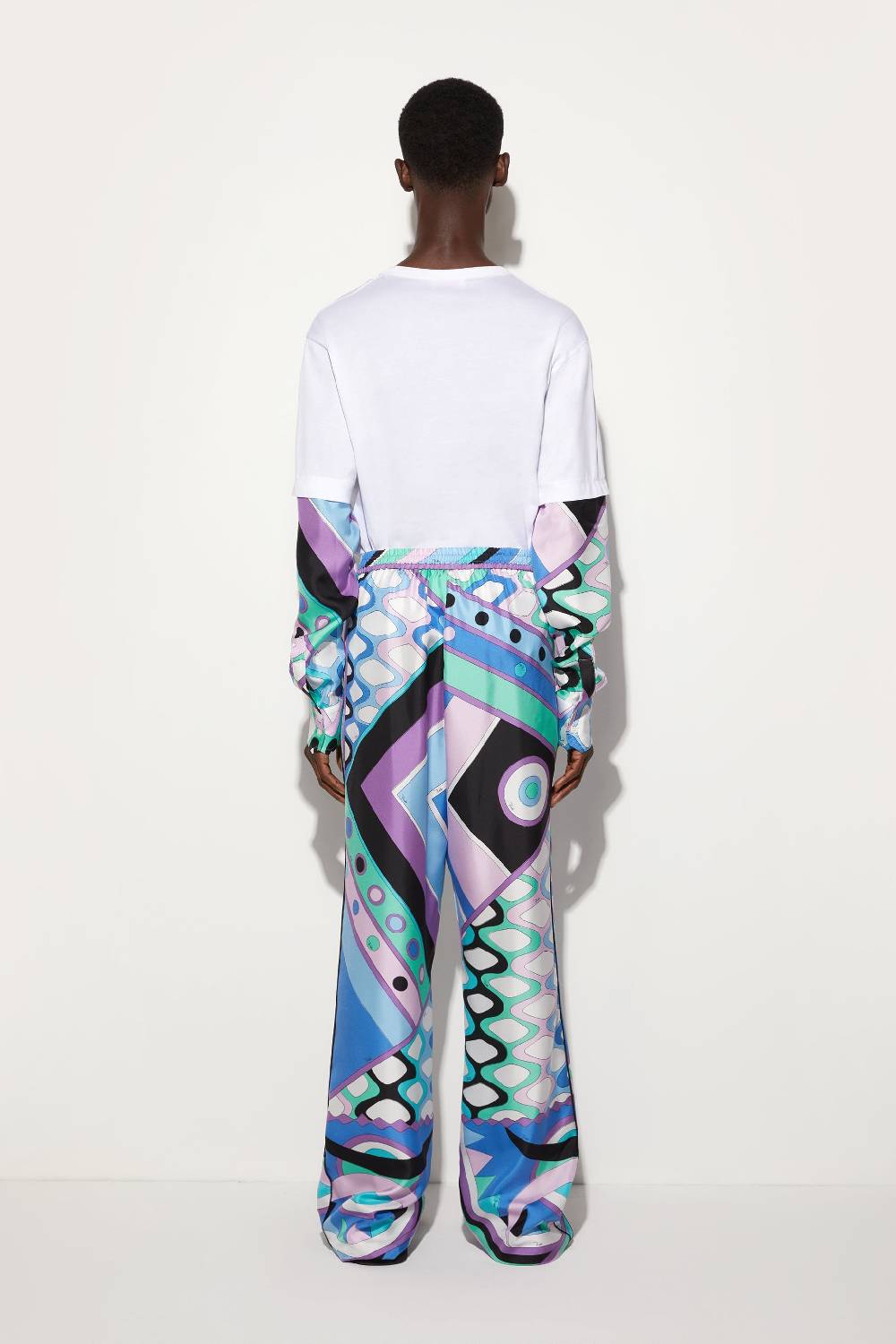 Pucci Pantaloni In Seta Con Stampa Vivara