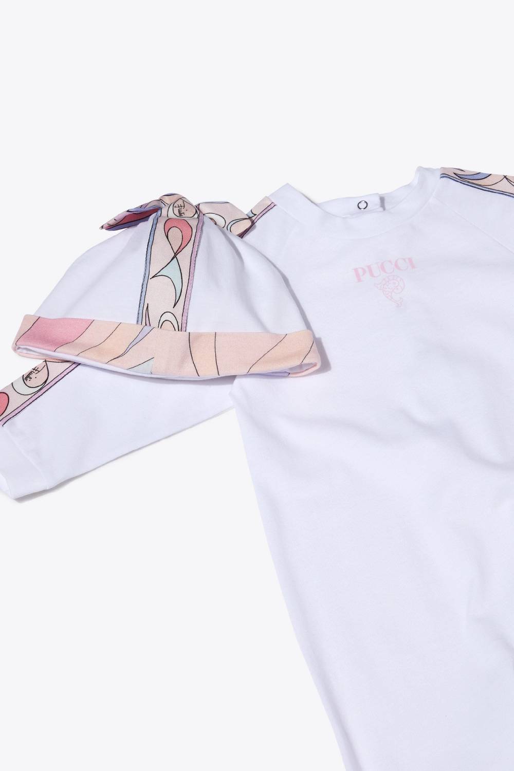 Pucci Pesci-Print Cotton Babygrow Set