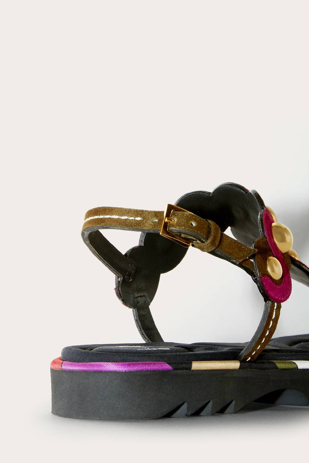 Pucci Sandali In Pelle Scamosciata Con Motivo Onde