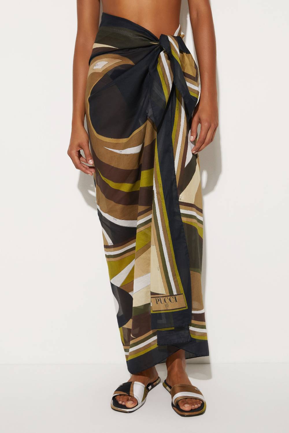 Pucci Sarong Con Stampa Cigni