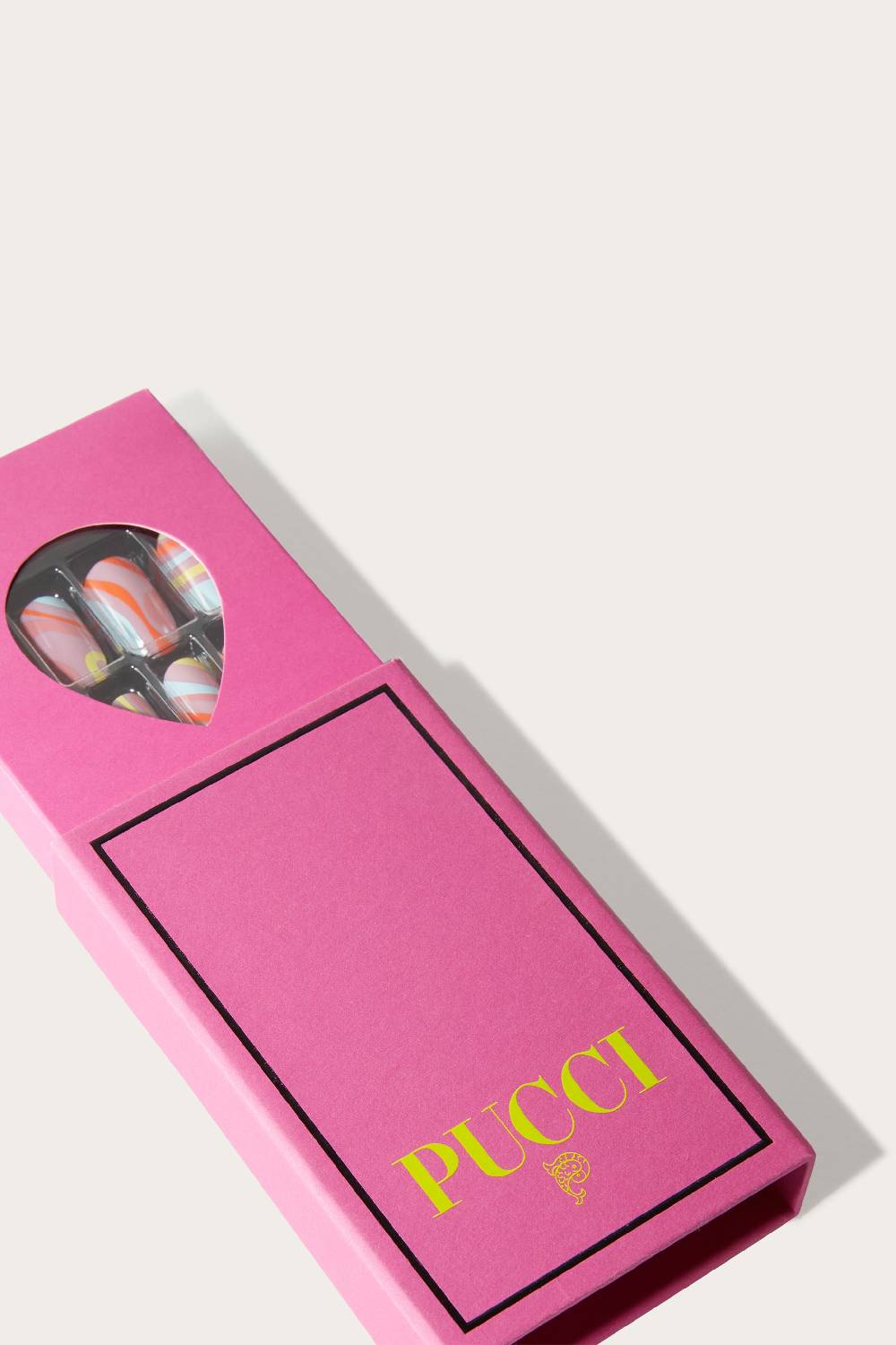 Pucci Set Unghie Finte Con Stampa Marmo