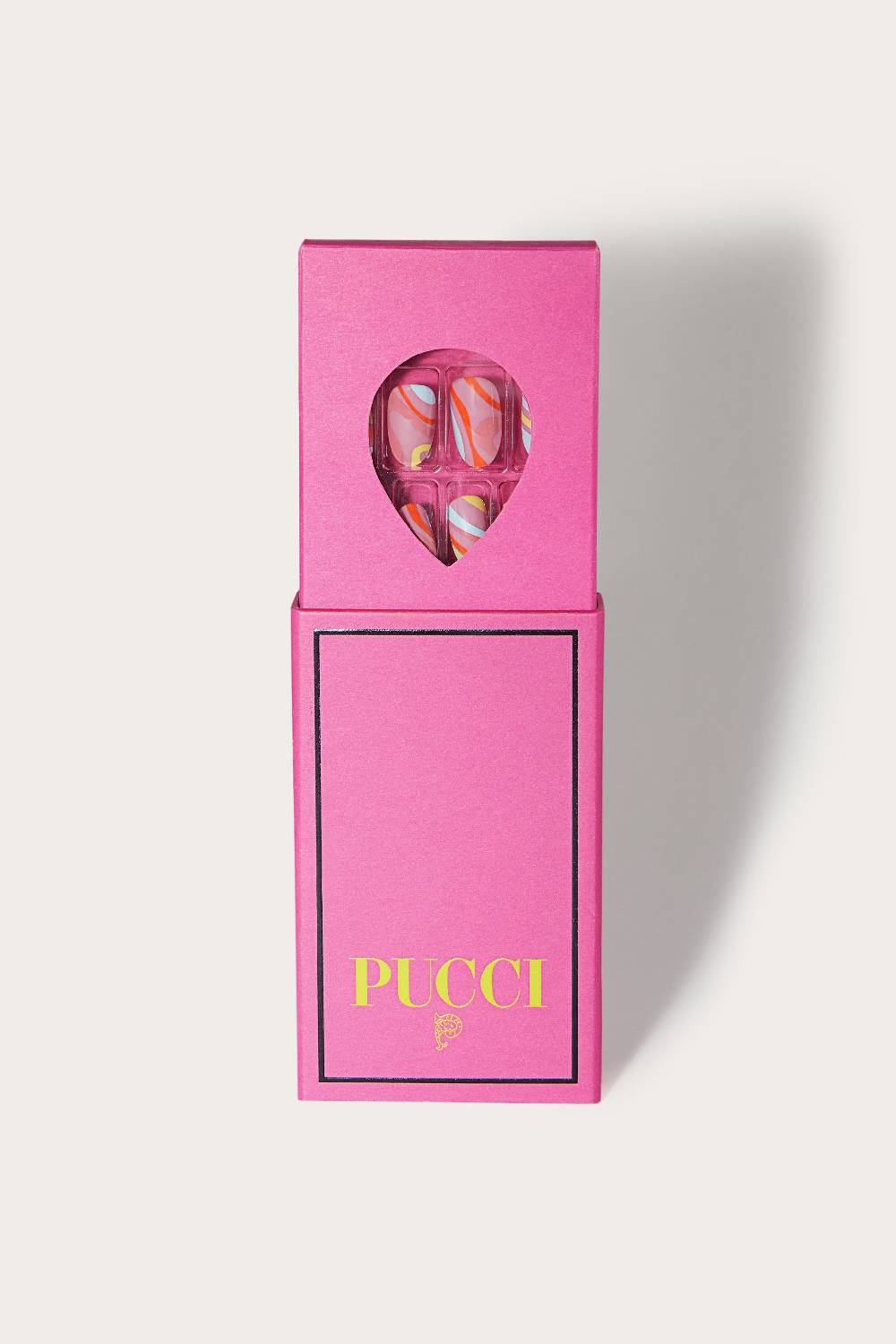 Pucci Set unghie finte con stampa Marmo