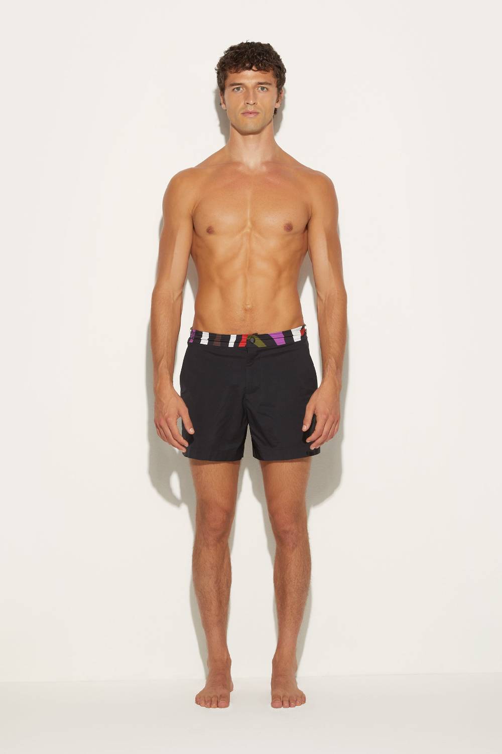 Pucci Shorts Da Mare Con Finiture Marmo