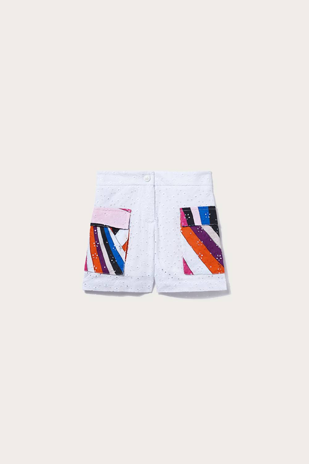 Pucci Shorts in sangallo con inserti Iride