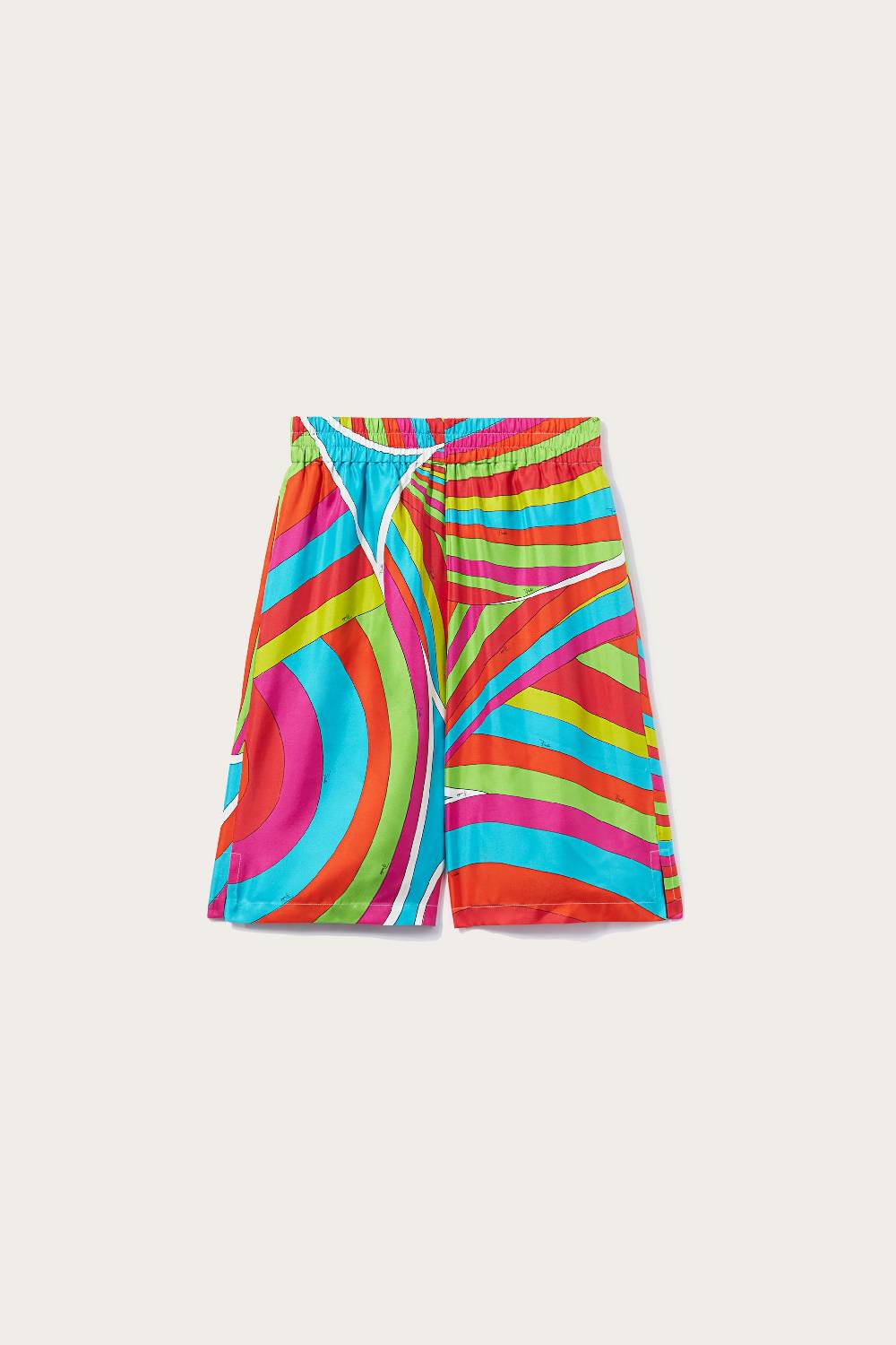 Pucci Shorts in seta con stampa Iride