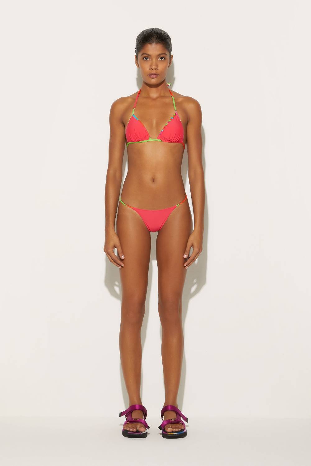 Pucci Slip Bikini Con Finiture Iride