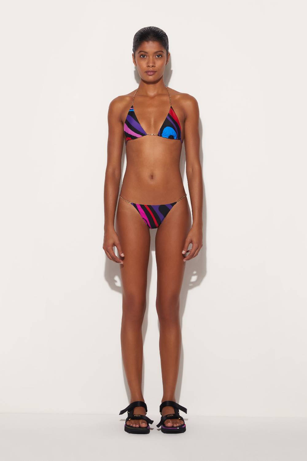Pucci Slip Bikini Con Stampa Marmo