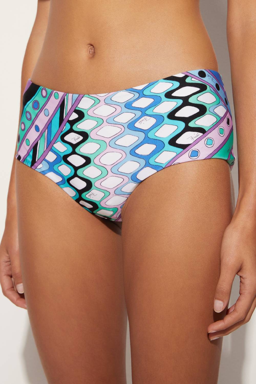 Pucci Slip Bikini Con Stampa Vivara