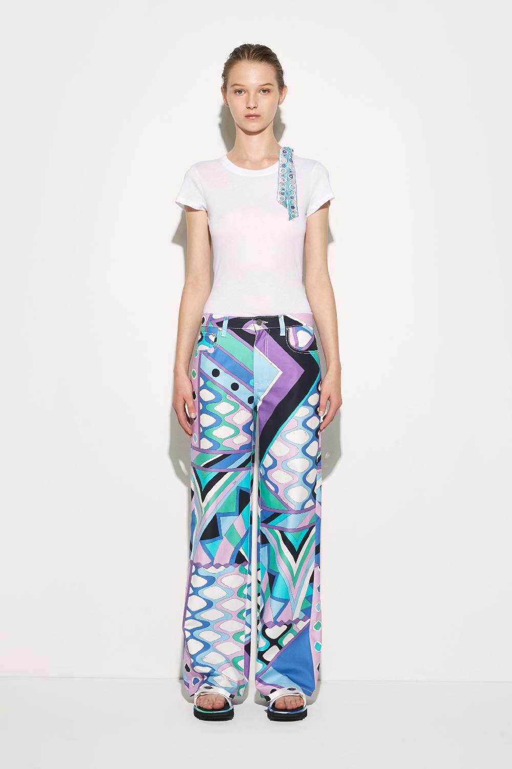 Pucci T-shirt Con Inserto Iride