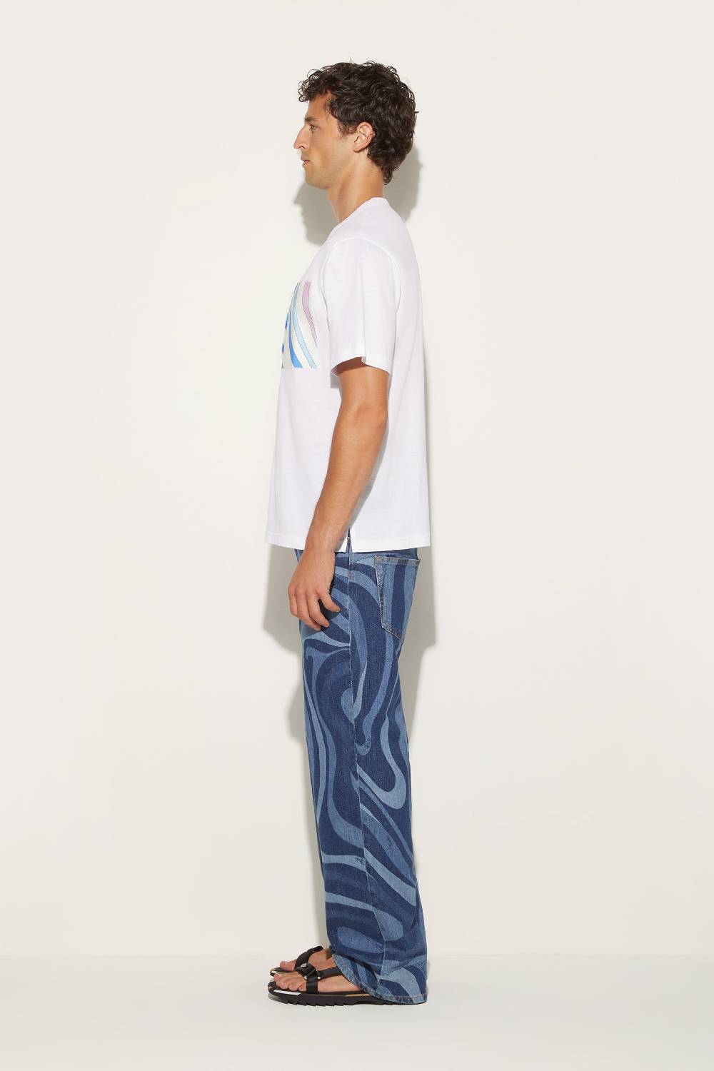 Pucci T-shirt Con Inserto Marmo