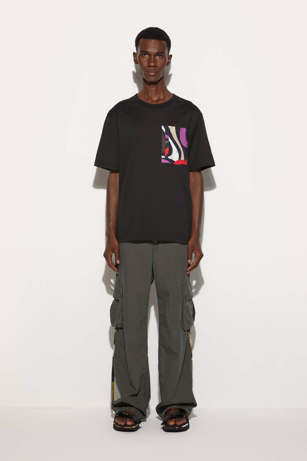 Pucci T-shirt Con Inserto Marmo