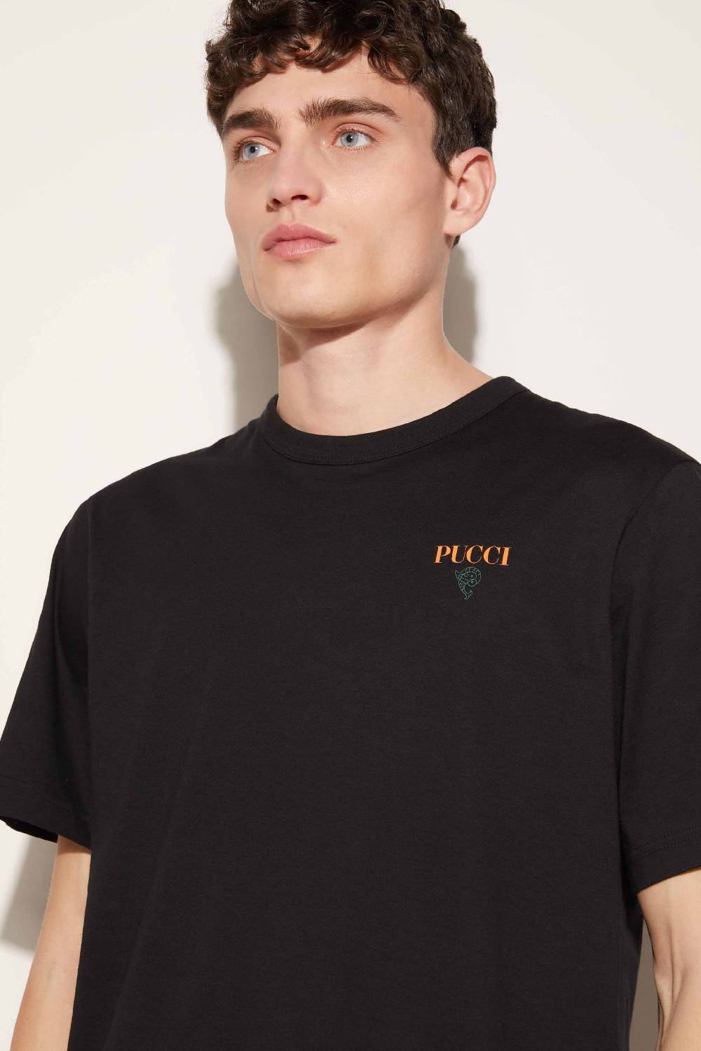 Pucci T-shirt Con Logo Pesci