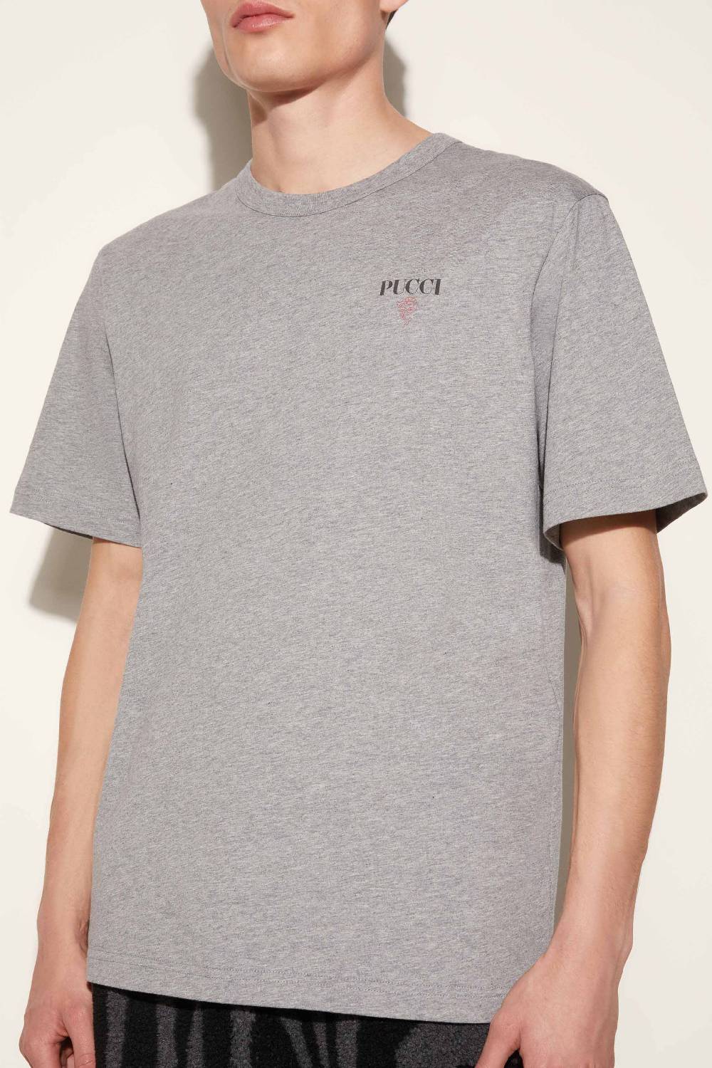 Pucci T-shirt Con Logo Pesci
