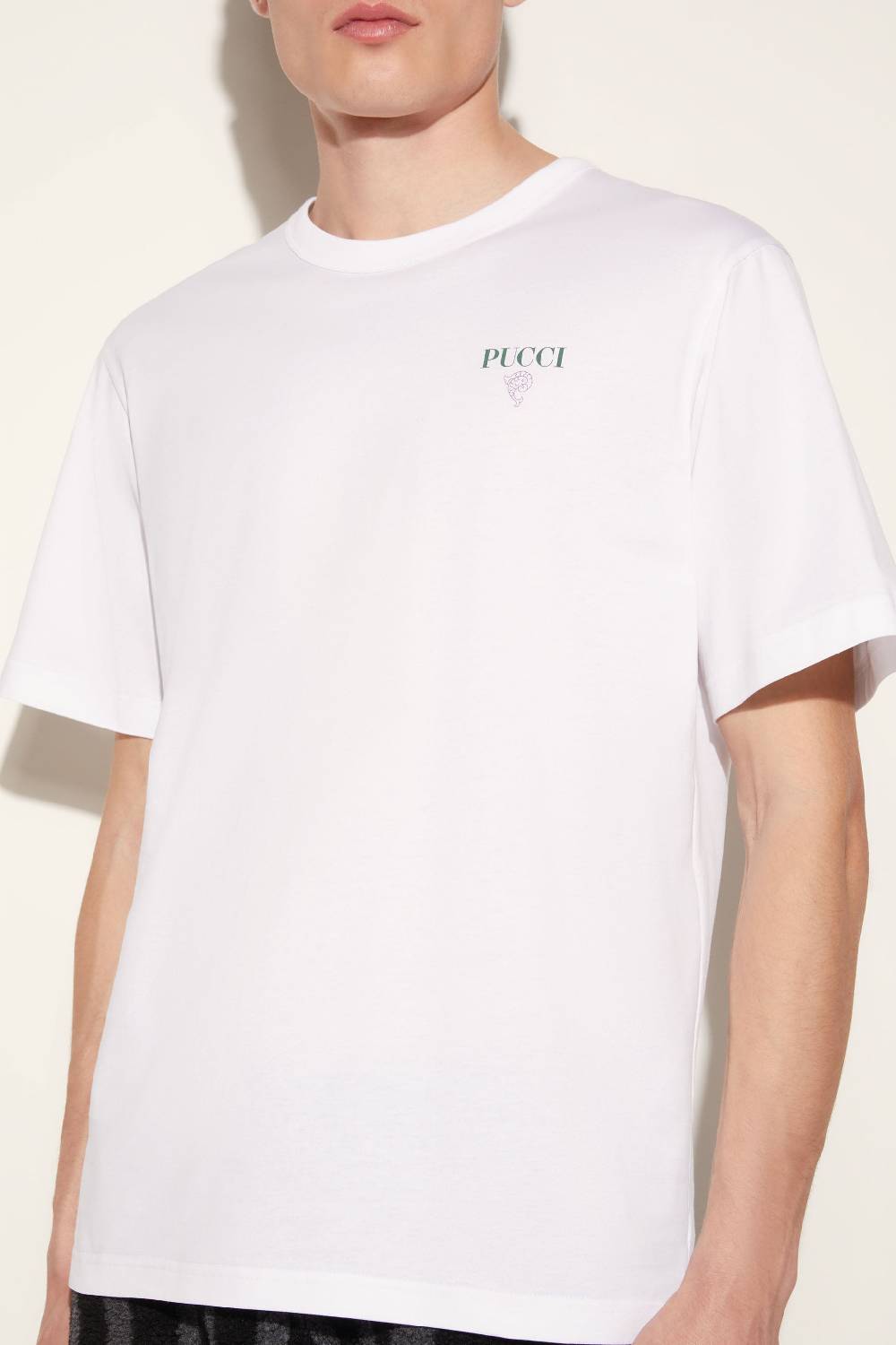 Pucci T-shirt Con Logo Pesci