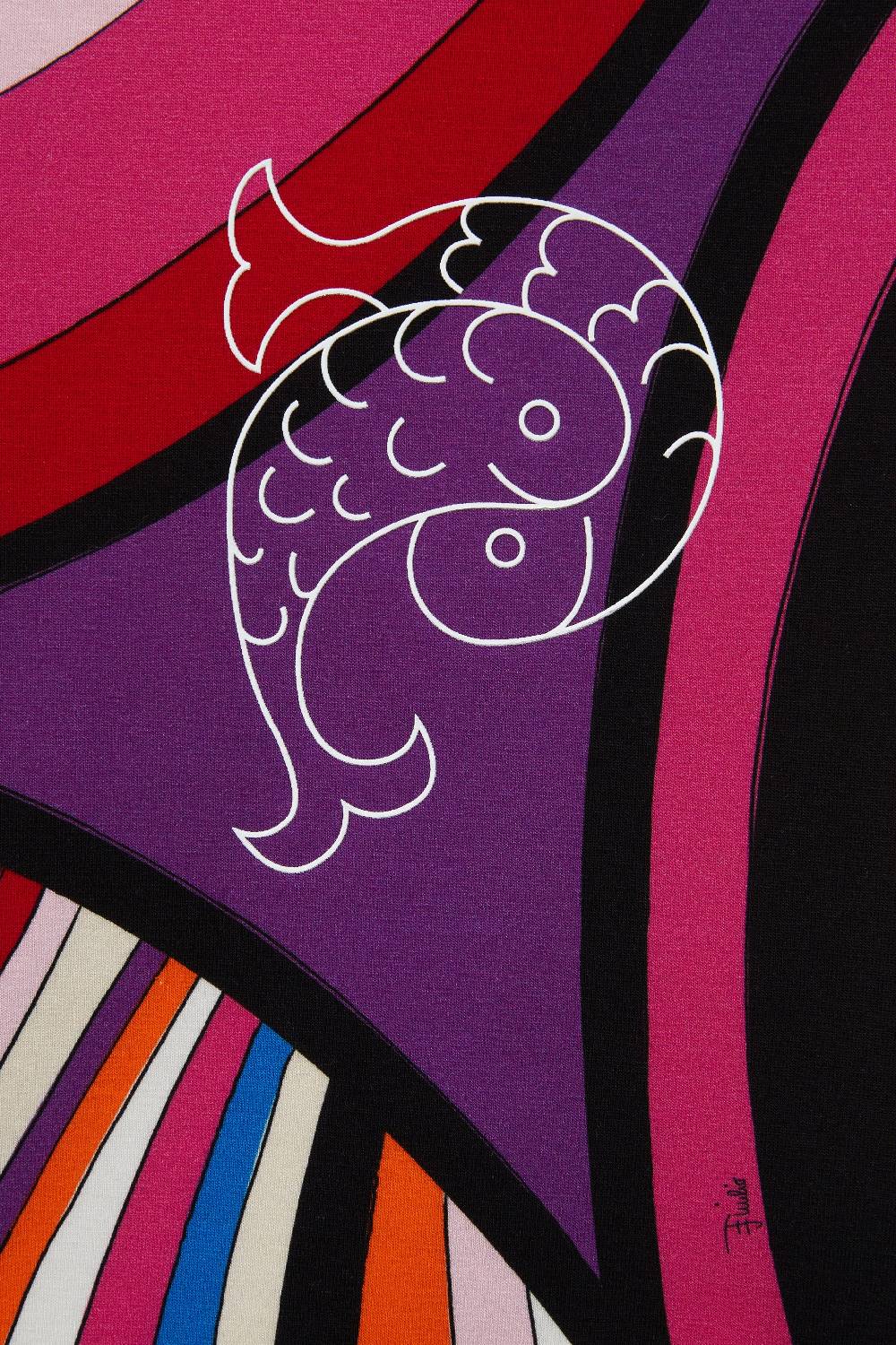 Pucci T-shirt Con Stampa Iride Neonato